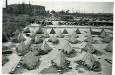 Заграждения на Средней Рогатке. 1941 г.