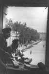 Устройство бойницы и пулеметных гнезд в доме на проспекте 25-го Октября. Июль 1942 г.